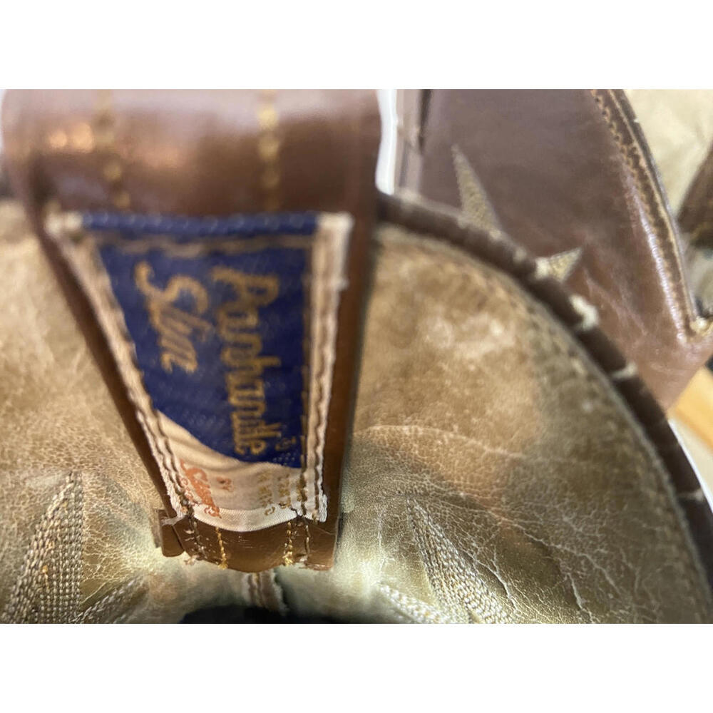 VINTAGE PANHANDLE SLIM WOMEN'S EXOTIC LIZARD SKIN & LEATHER COWGIRL BOOTS 5 B - Picture 5 of 12